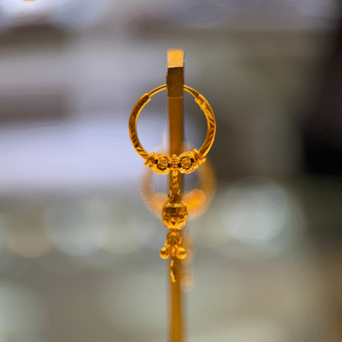 22KT Gold Baliyan (Hoop Earrings) – 3.17 g