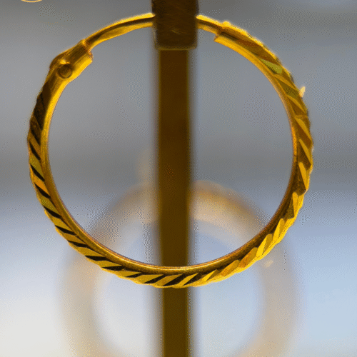 22KT Gold Baliyan (Hoop Earrings) – 1.54 g