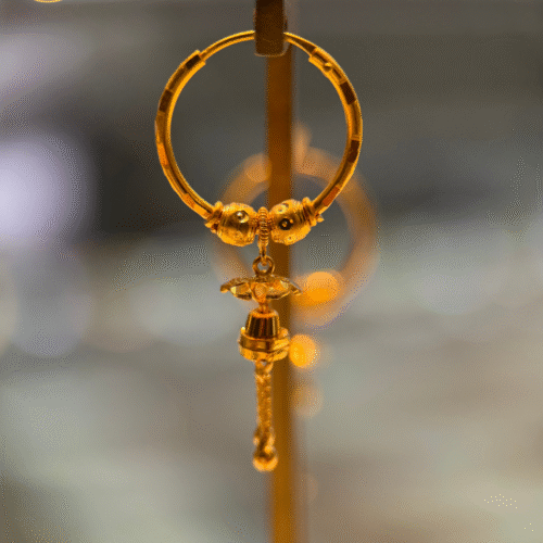 22KT Gold Baliyan (Hoop Earrings) – 3.92 g