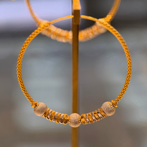 22KT Gold Baliyan (Hoop Earrings) – 9.86 g