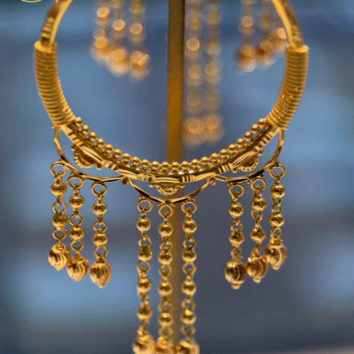 22KT Gold Baliyan (Hoop Earrings) – 17.90 g