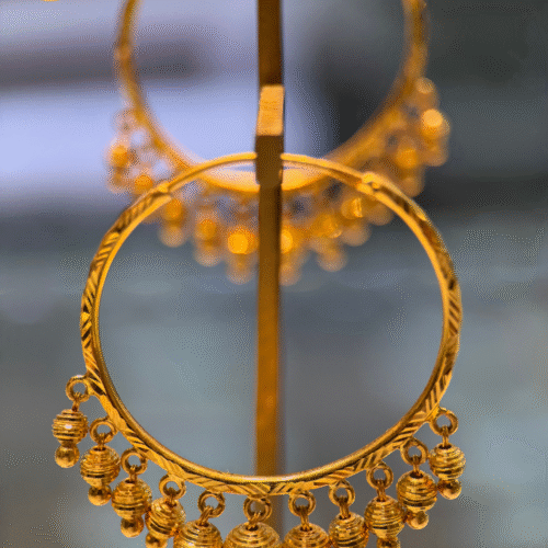 22KT Gold Baliyan (Hoop Earrings) – 12.31 g