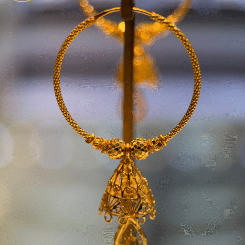 22KT Gold Baliyan (Hoop Earrings) – 8.87 g